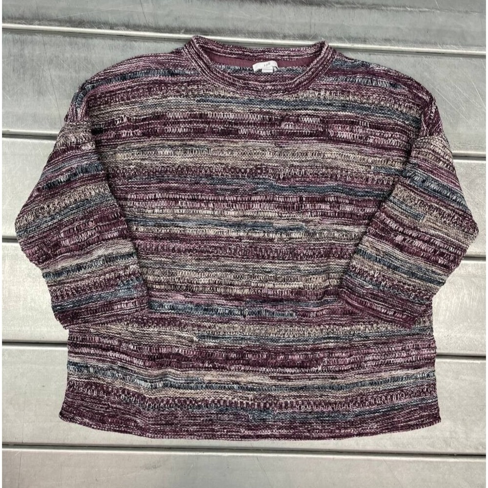 J Jill Knitted Sweater Womens Large Pullover 1/2 Sleeve